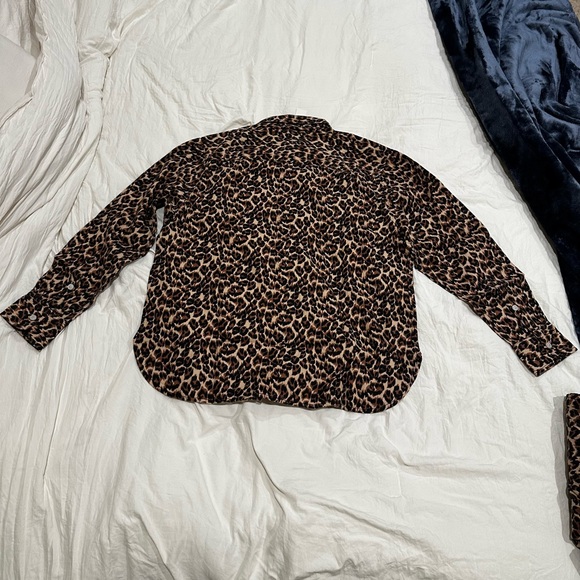 2-Piece!!! Leopard Print Button-Up Shirt and Pants Set - Picture 2 of 7
